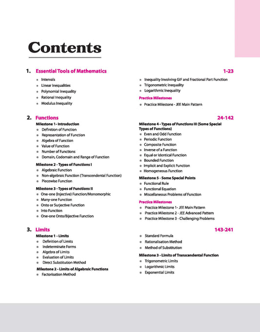 Arihant Skills in Mathematics for JEE Main & Advanced – Differential Calculus | Fully Revised Edition 2025-26 | Theory & Practice Milestones(Arihant)