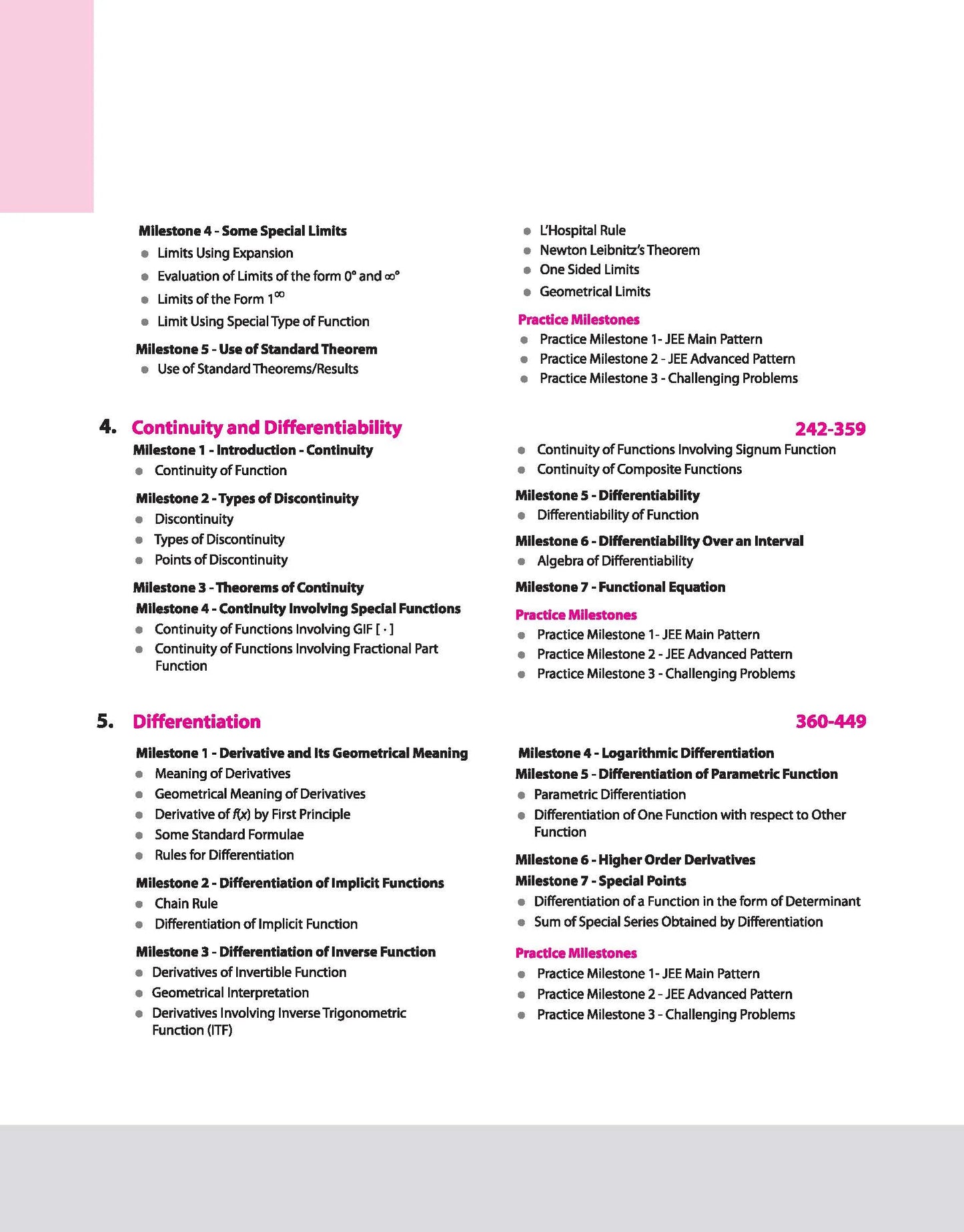 Arihant Skills in Mathematics for JEE Main & Advanced – Differential Calculus | Fully Revised Edition 2025-26 | Theory & Practice Milestones(Arihant)
