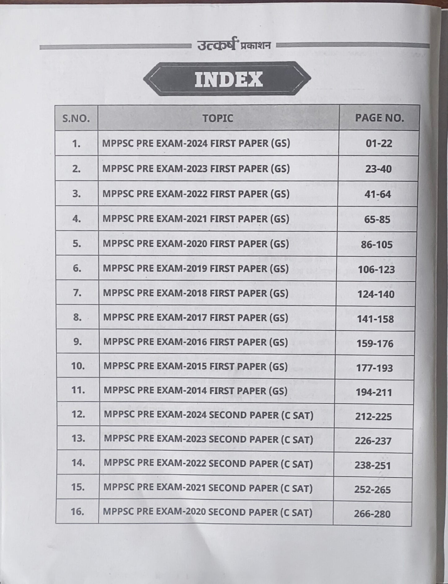 MPPSC Prelims PYQs (General Studies + C-SAT) Solved Paper (2014–2024) By Utkarsh Classes