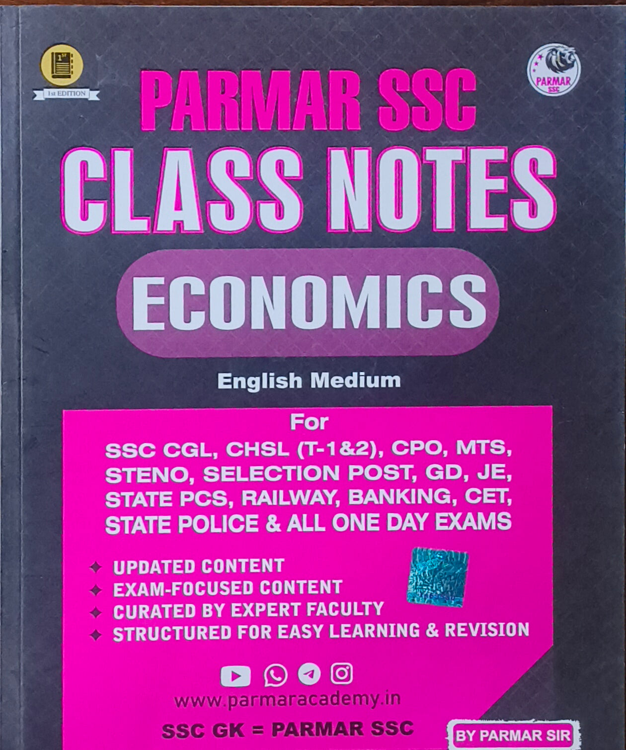 Parmar SSC Class Notes: Economics By Parmar Sir (English Medium)