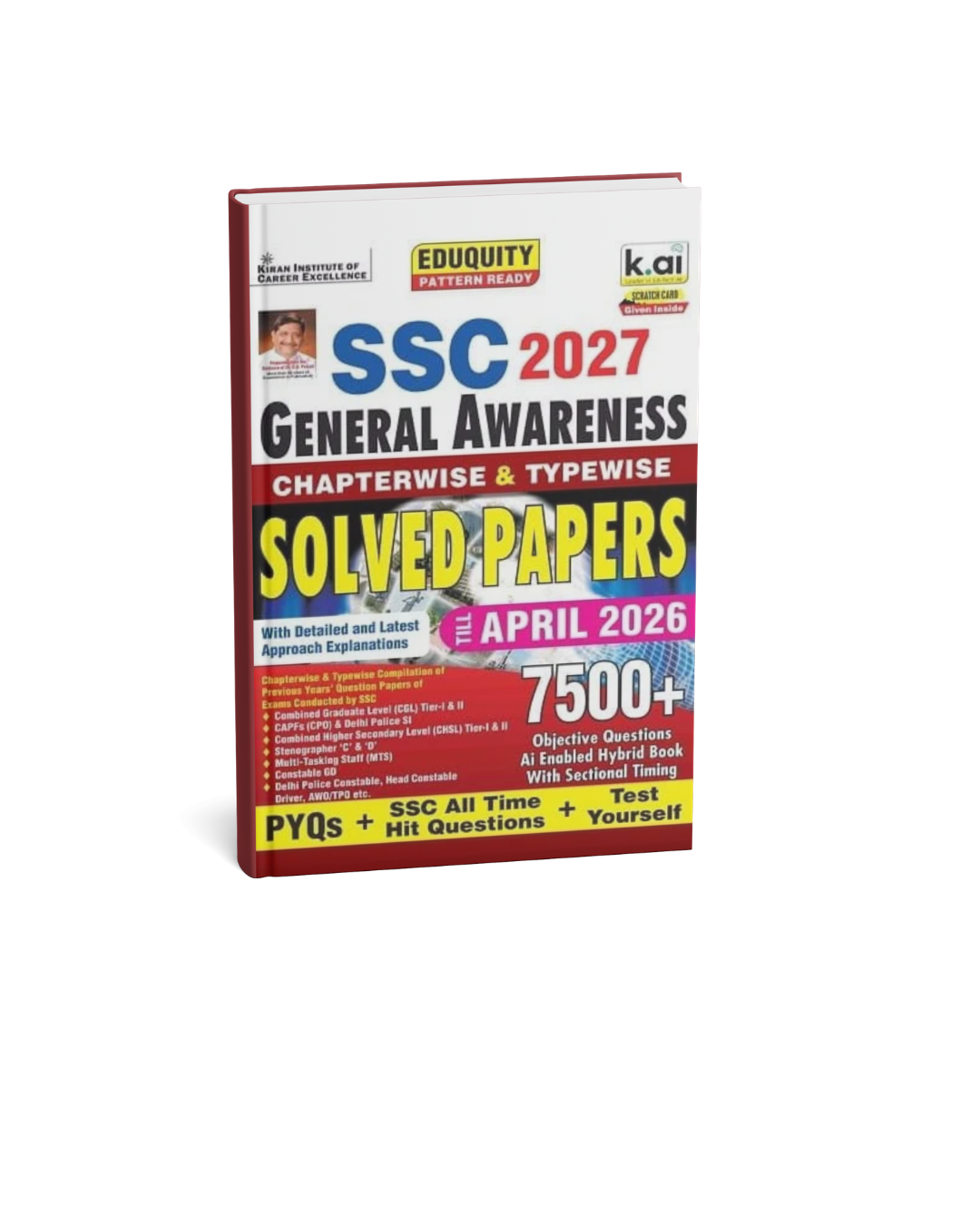 Kiran SSC General Awareness Chapterwise & Typewise Solved Papers 7500 ...