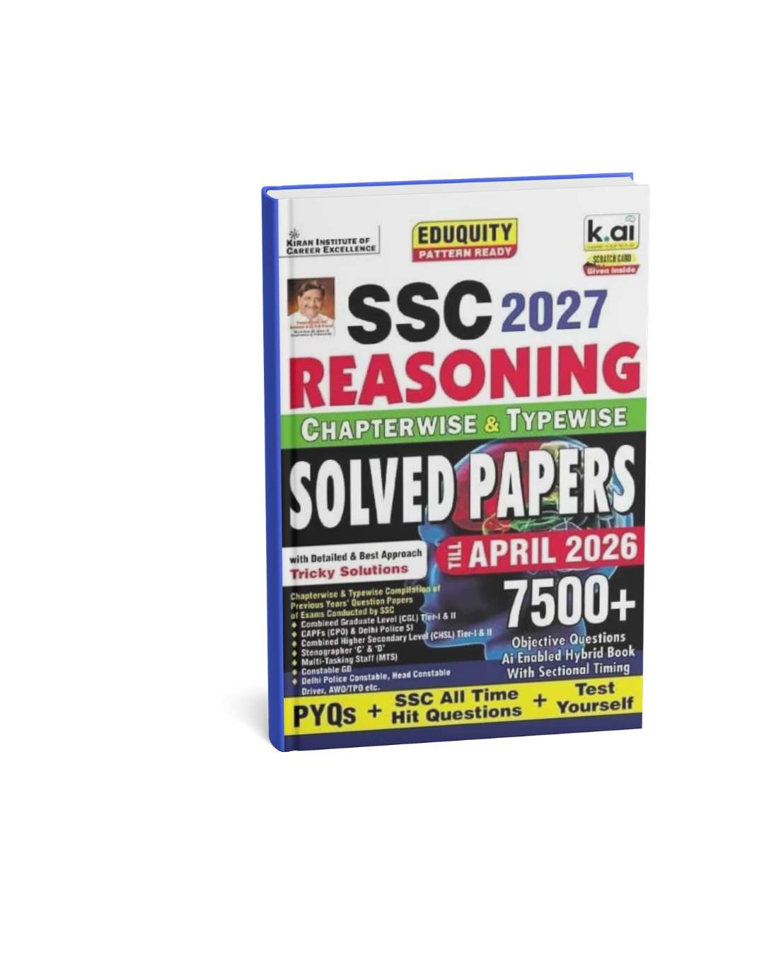 Kiran SSC 2027 Reasoning Chapterwise & Typewise Solved Papers (Till Ap ...