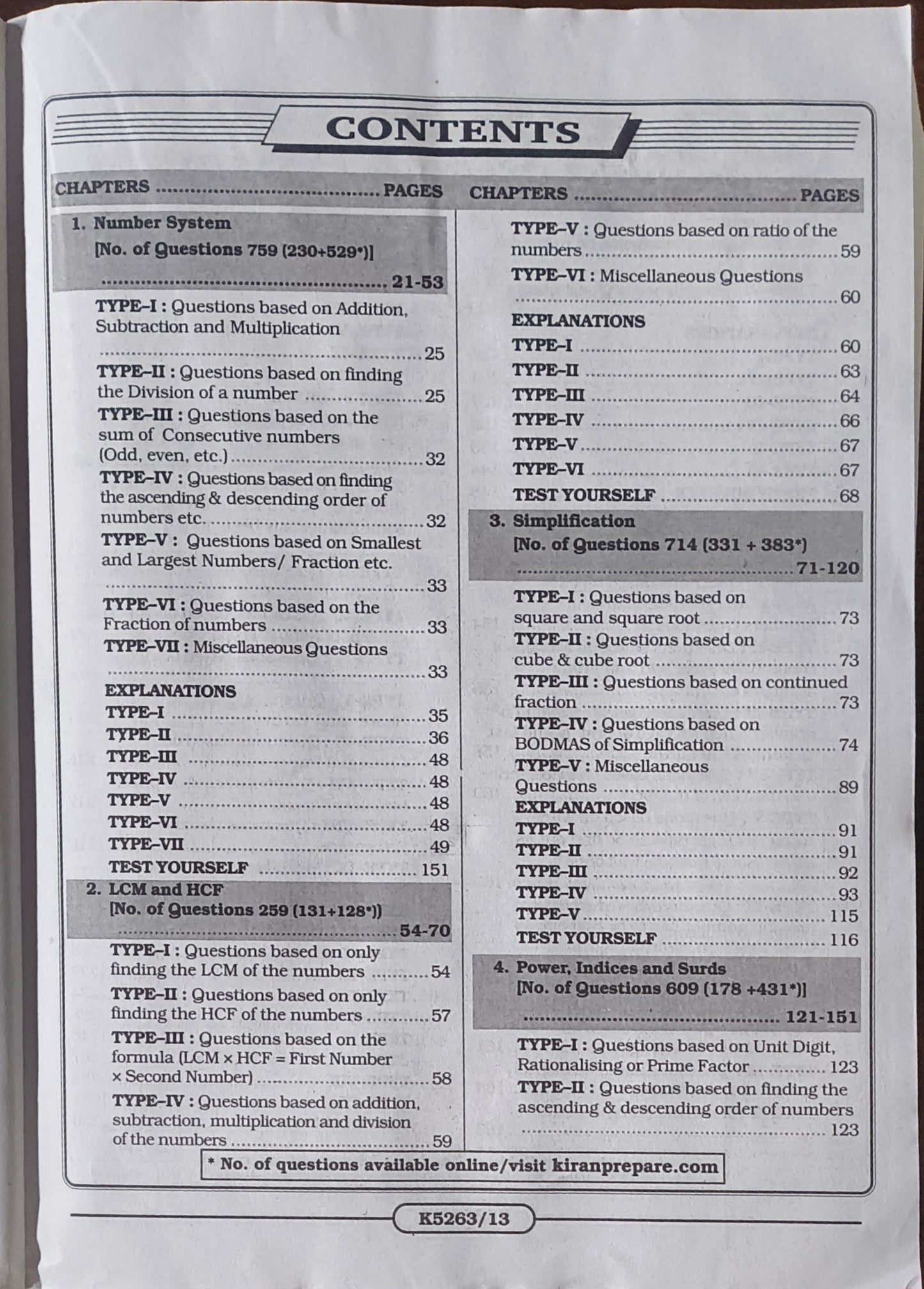 SSC Mathematics Chapterwise Solved Papers By Kiran Prakashan – English Medium