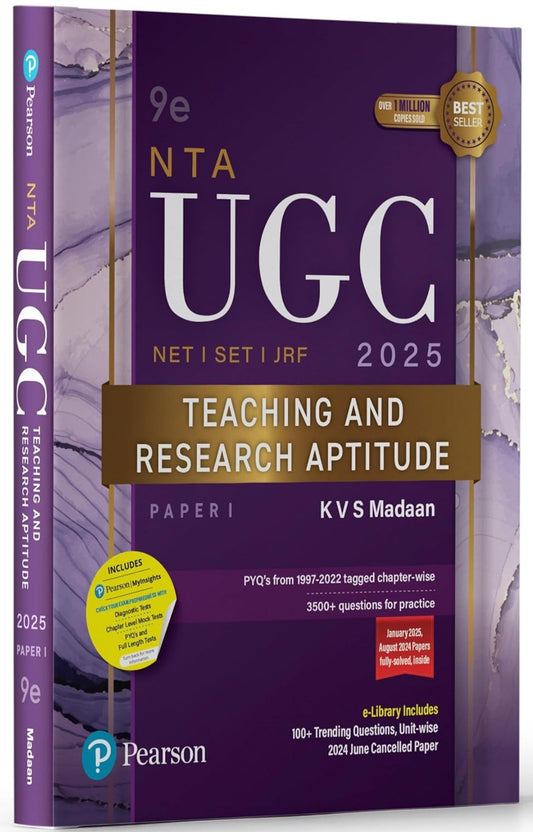 Pearson Publication NTA UGC NET/SET/JRF Teaching and Research Aptitude (English)