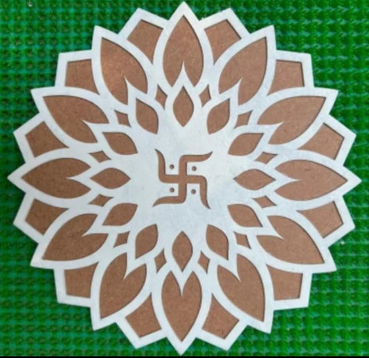 Rangoli Stencil Design Template | Wooden Rangoli Maker | Decorative Floor Art Tool