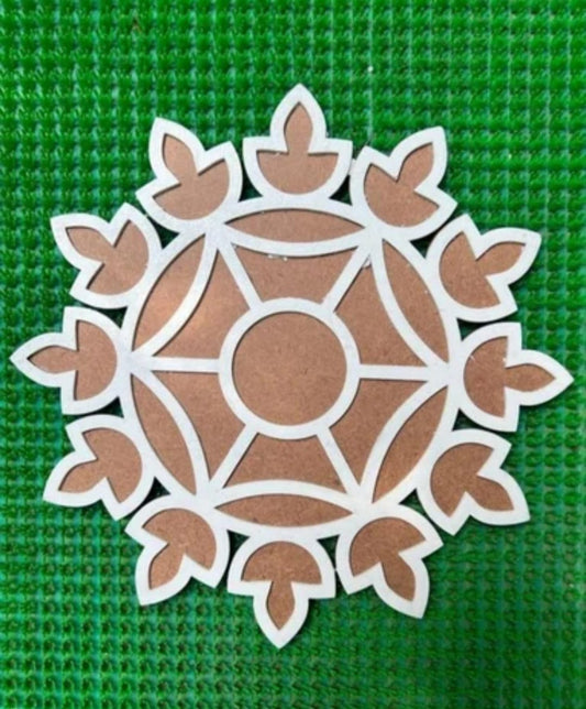 Rangoli Stencil Design Template | Wooden Rangoli Maker | Decorative Floor Art Tool