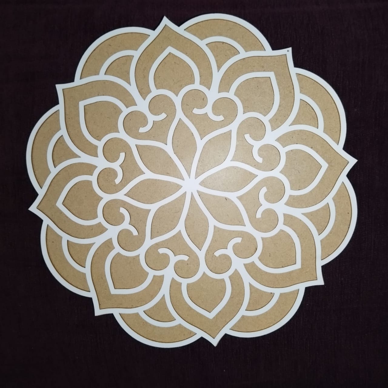 Rangoli Stencil Design Template | Wooden Rangoli Maker | Decorative Floor Art Tool
