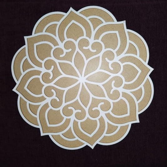 Rangoli Stencil Design Template | Wooden Rangoli Maker | Decorative Floor Art Tool