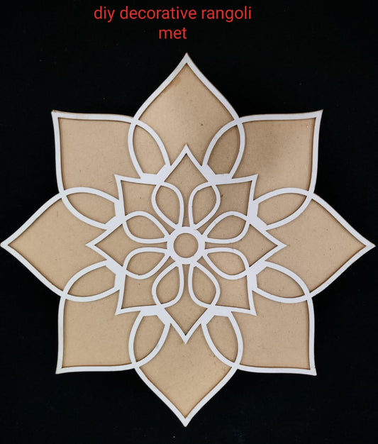 Rangoli Stencil Design Template | Wooden Rangoli Maker | Decorative Floor Art Tool