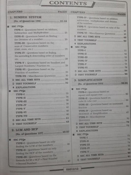 Kiran SSC 2027 Mathematics Solved Papers English Medium | Chapterwise & Typewise | 7500+ Objective Questions | Latest April 2026 Edition