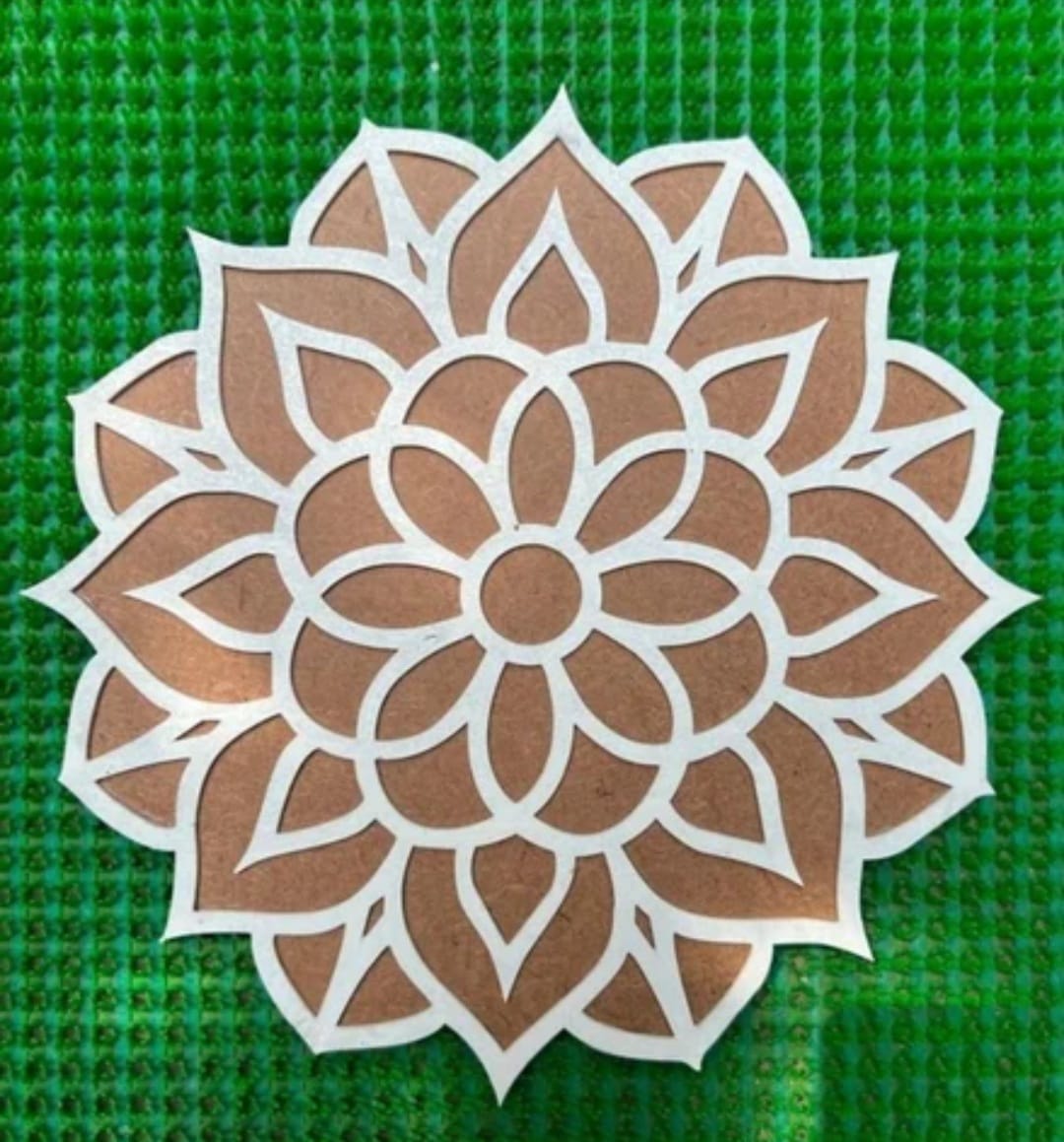 Rangoli Stencil Design Template | Wooden Rangoli Maker | Decorative Floor Art Tool
