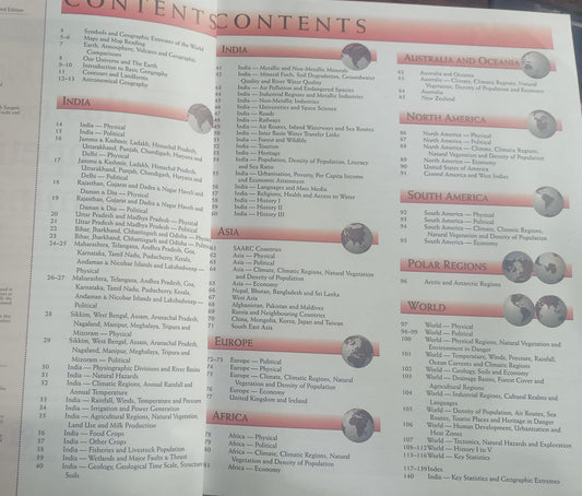 The Orient BlackSwan Atlas for Competitive Examinations (3rd Edition) English Medium