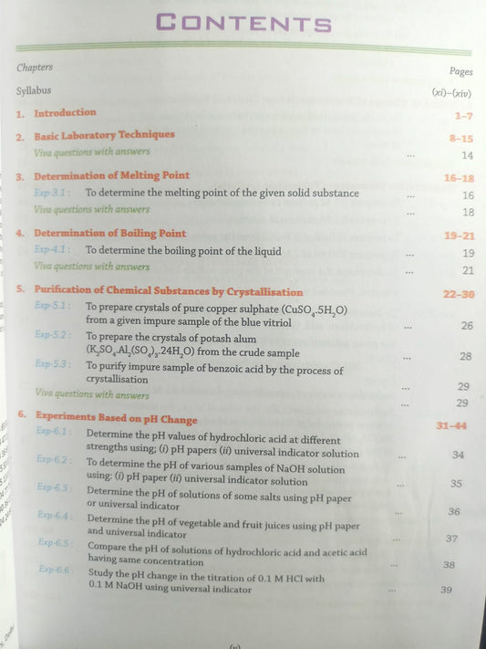 Laxmi Publication Practical Chemistry Class 11th (English Medium)