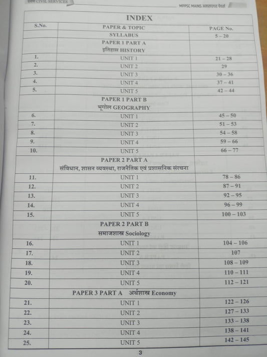 Darpan MPPSC Mains Previous Year Questions (PYQs) Book – Hindi & English (1989–2024)