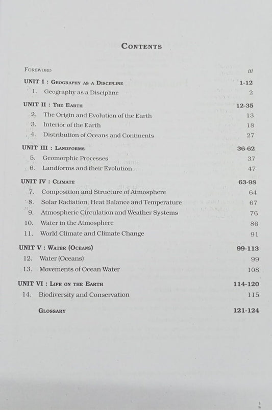 NCERT - Fundamentals of Physical Geography for Class 11 | English Medium