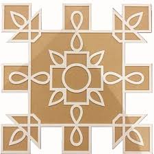 Rangoli Stencil Design Template | Wooden Rangoli Maker | Decorative Floor Art Tool