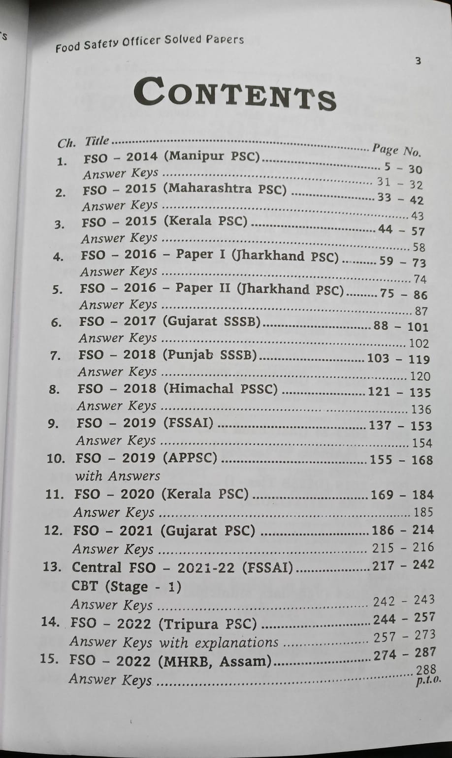 Career Books – Food Safety Officer | 7th Edition  |  English Medium