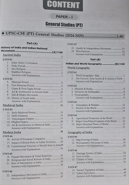 Chronicle - 15 Years (2011–25) UPSC-CSE (PT) PYQ Scanner - General Studies Solved Papers (Paper-1) English Medium
