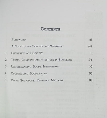 NCERT Introducing Sociology (Class 11th) English Medium