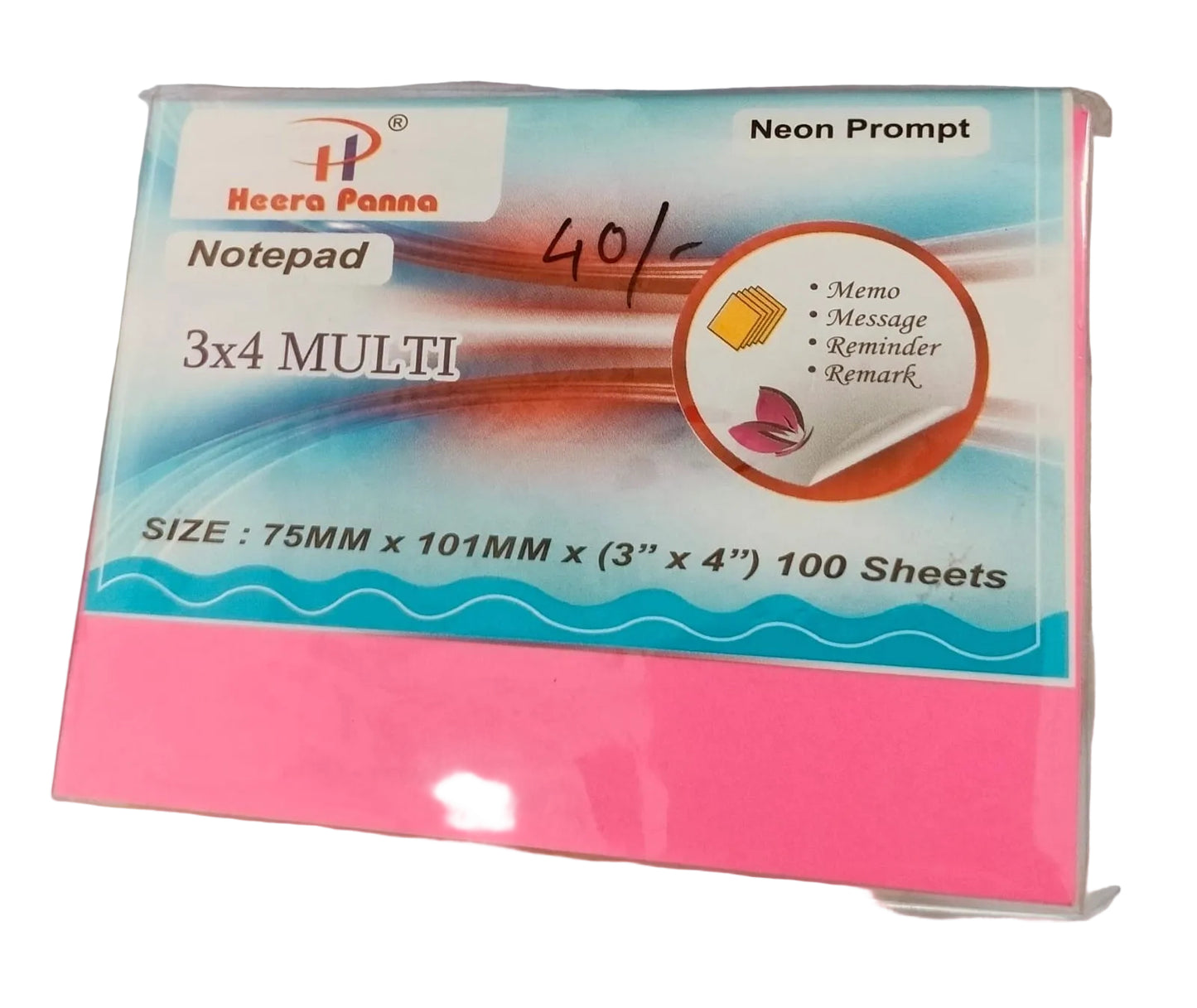 Heera Panna Notepad 3x4 Multi (100 Sheets)