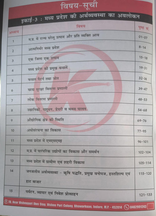 Karma IAS  M.P. Ki Arthvyavastha | MPPSC Mains Paper-3 Part-A Unit-03 & 04 (HM)