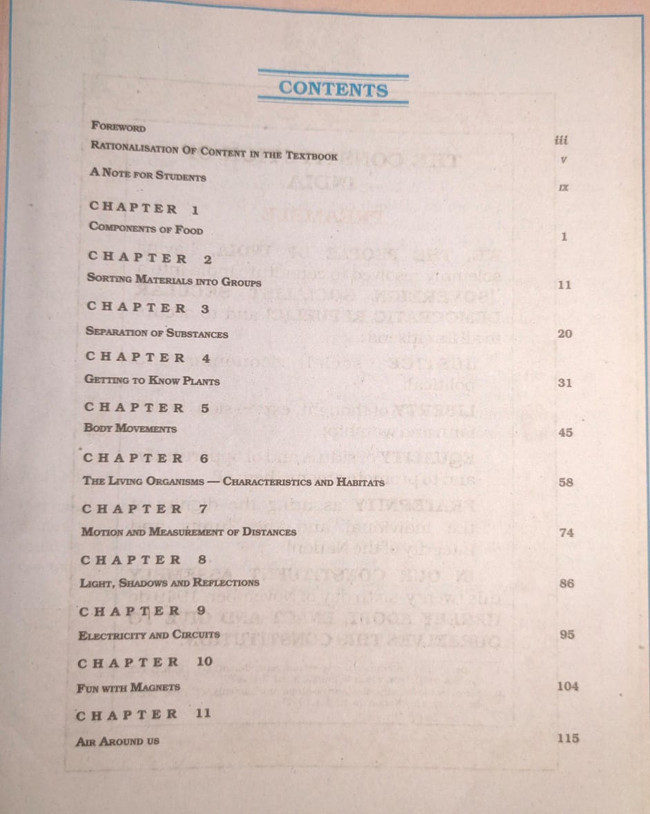 NCERT Class 6 Science (English Medium)