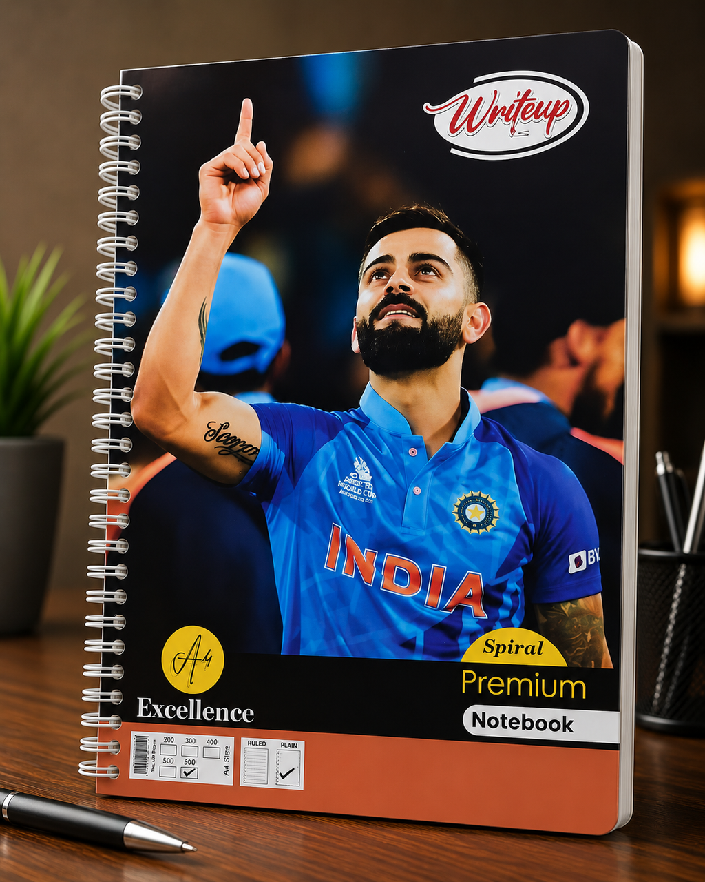 Writeup Spiral Premium Notebook (A4 Size, 500 Pages) Unruled