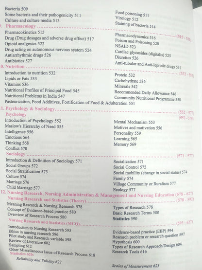 Aravali - Competitive Handbook of Nursing (Volume-1) by P R Yadav (5th Edition) English Medium