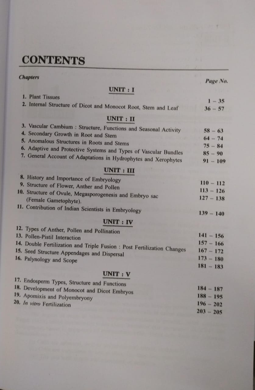 Shivalal Unified – Botany  Paper–1 – B.Sc. 2nd Year