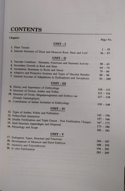 Shivalal Unified – Botany  Paper–1 – B.Sc. 2nd Year