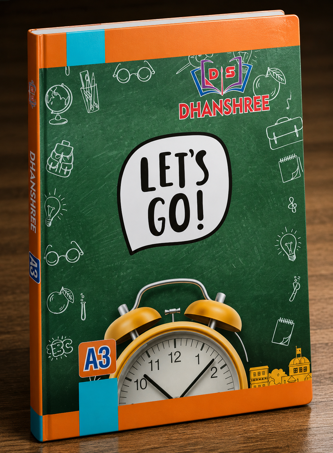 Dhanshree A3 Rough Notebook (20 × 29 cm) – 200 Pages