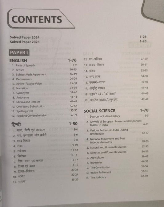 Arihant Rashtriya Military School Entrance Exam 2026 [English]