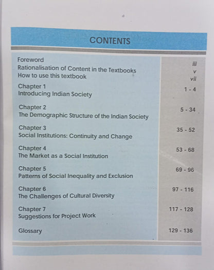 NCERT Indian Society Textbook in Sociology - Class 12th (English Medium)