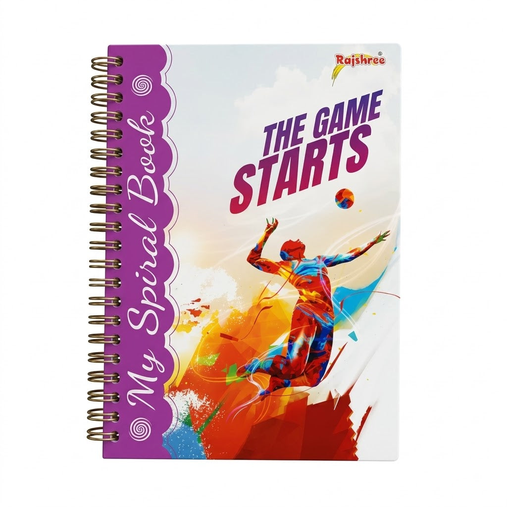 Rajshree Spiral Notebook A4 Size – 200 Pages (Unruled)
