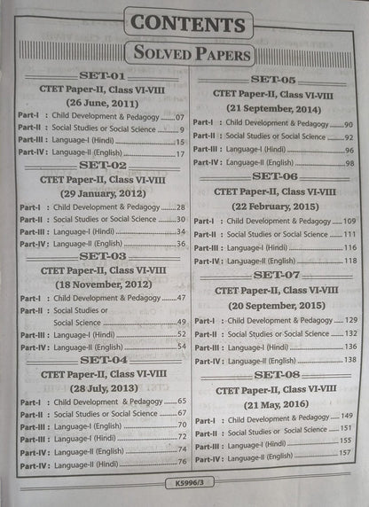 Kiran CTET Social Science Paper-II VI-VIII SP KP 5996 2026 (Hindi Medium)