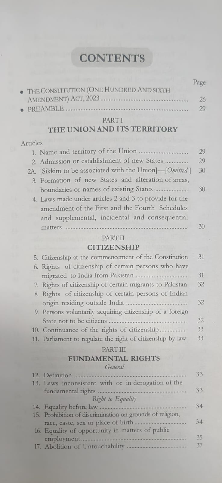Original Black Classics The Constitution of India by Sahitya Sarowar (English Medium)