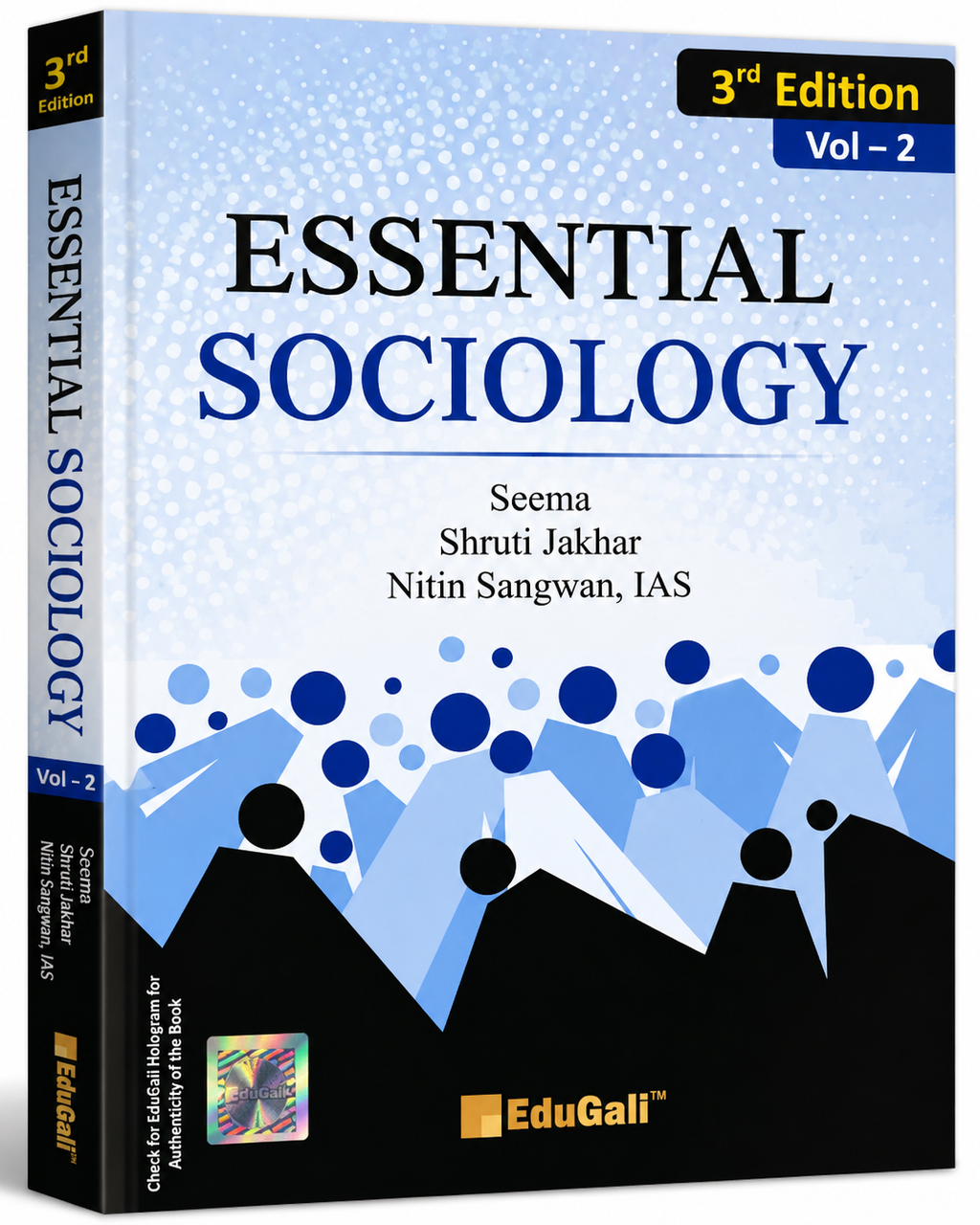 Edugali Essential Sociology (Vol. 2) 3rd Edition by Seema, Shruti Jakhar & Nitin Sangwan, IAS | (English Medium)