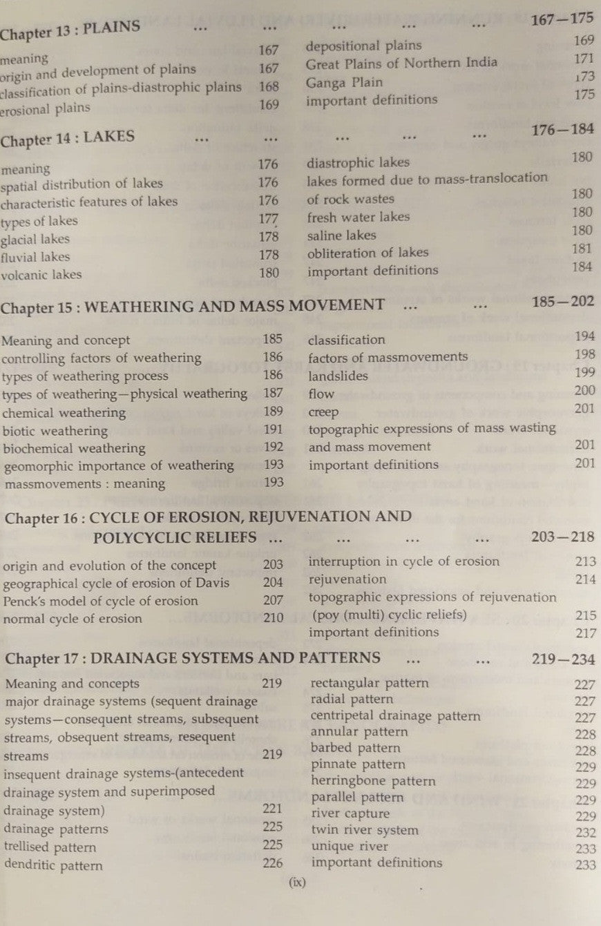 Pravalika Publications Physical Geography by Savindra Singh | English Medium