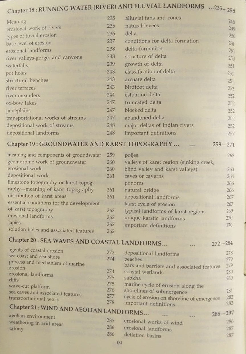 Pravalika Publications Physical Geography by Savindra Singh | English Medium