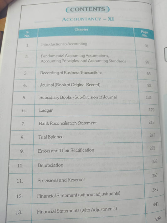 GBI Publication Accountancy Financial Accounting Book for Class 11 – English Medium