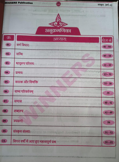 Winners MPESB Prathmik Shikshak Varg 3 Sanskrit (Hindi Medium)