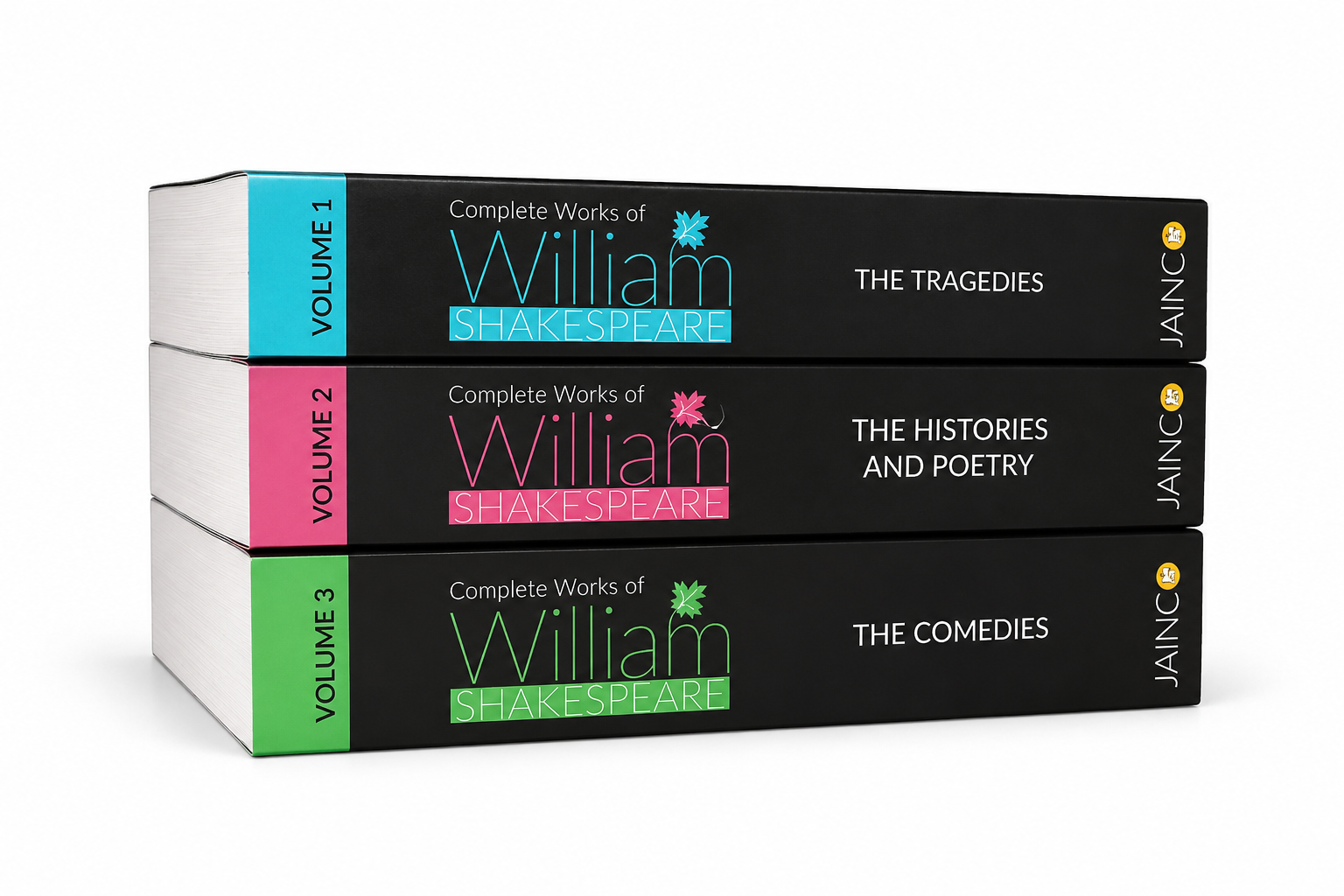 William Shakespeare: the complete collection (set of 3 books) (English Novel)