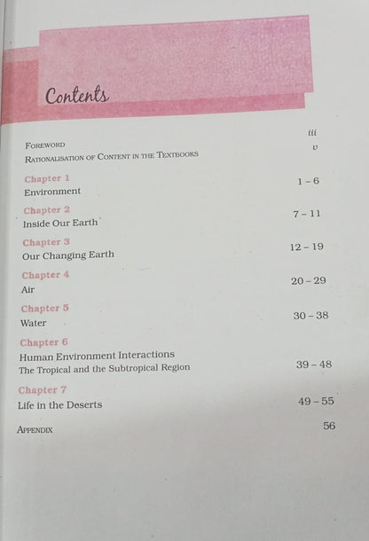 NCERT (Textbook in Geography)Our Environment  – Class 7th (English Medium)