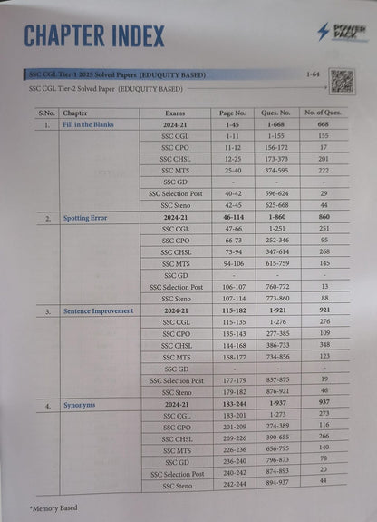 Arihant SSC English Power Pack Chapterwise 8600+ MCQ 2nd Edition (English Medium)