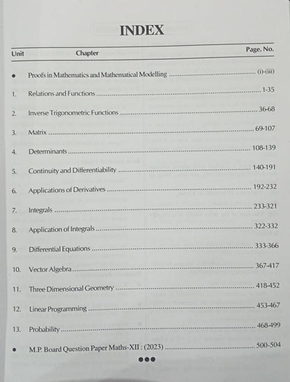 Nutan Mathematics Class 12th (NCERT Pattern) by R. B. Tripathi – English Medium
