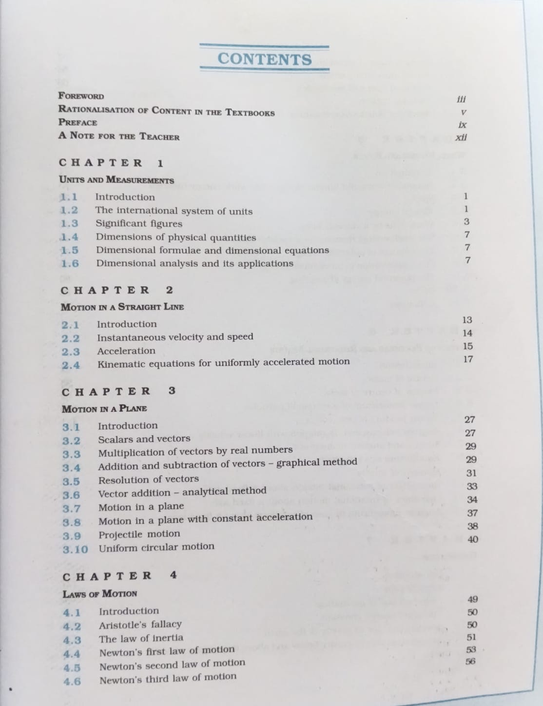 NCERT Physics – Class 11 Part 1 (English Medium)
