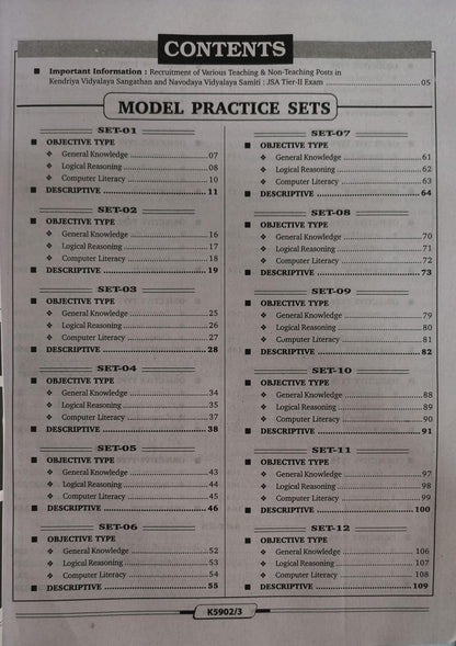 Kiran KVS & NVS Junior Secretariat Assistant (JSA) Tier-2 Exam Practice Workbook 2026 (English Medium)