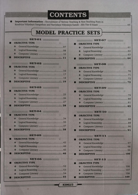 Kiran KVS & NVS Junior Secretariat Assistant (JSA) Tier-2 Exam Practice Workbook 2026 (English Medium)