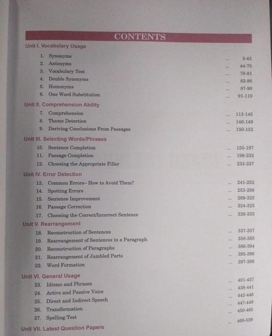 S.Chand General English – Grammar, Vocabulary [E]