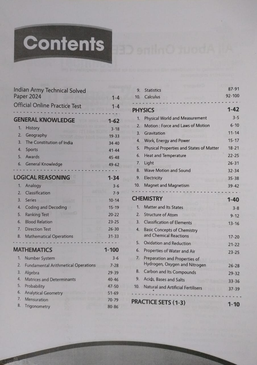 Arihant – Indian Army Agniveer Technical (Phase 1) [English]
